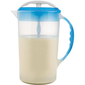 imageDr Browns Baby Formula Mixing Pitcher with Adjustable Stopper Locking Lid ampamp No Drip Spout Orange BPA Free 36oz 1 PackDark Blue