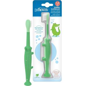 imageDr Browns Baby and Toddler Toothbrush  Crocodile BPA Free  Age 14Y1 Count Pack of 1