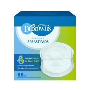 imageDr Browns Disposable OneUse Absorbent Breast Pads for Breastfeeding and Leaking  60pk  Packaging May Vary60 count