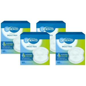 imageDr Browns Disposable OneUse Absorbent Breast Pads for Breastfeeding and Leaking  60pk  Packaging May VaryWhite