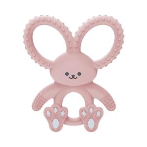 imageDr Browns Flexees Blue Bunny Soft 100 Silicone Baby Teether BPA Free 3mBunny  Pink