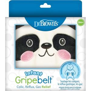 imageDr Browns Infant Gripebelt Heated Belly Band Soothe Babys Tummy with Gentle Warmth and Compression Lamb 0m03m  Infant  Panda