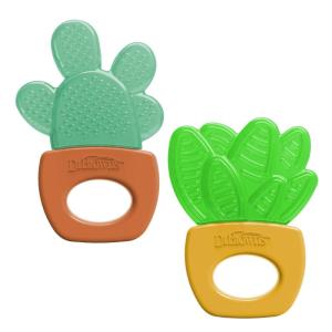 imageDr Browns Learning Loop Baby Teether Ring Multiple Shapes and Textures 100 Silicone BPAFree 3mAquaCool Plants