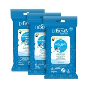 imageDr Browns Pacifier and Bottle Wipes 40 Count40 Count Pack of 3
