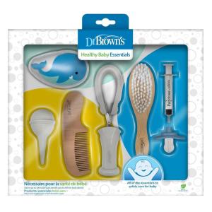 imageDr Browns Safe Squeeze Nail Scissors with Rounded Blade Tip and 100 Silicone Handle for Infant ampamp BabyEssentials Care Kit  8piece