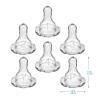 imageDr Browns Natural Flow Preemie Flow Narrow Baby Bottle Silicone Nipple Slowest Flow 0m 100 Silicone Bottle Nipple 6 CountPack of 1Level 1  Slow Flow  0m