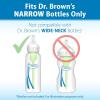 imageDr Browns Natural Flow Preemie Flow Narrow Baby Bottle Silicone Nipple Slowest Flow 0m 100 Silicone Bottle Nipple 6 CountPack of 1Level 1  Slow Flow  0m