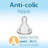 imageDr Browns Natural Flow Preemie Flow Narrow Baby Bottle Silicone Nipple Slowest Flow 0m 100 Silicone Bottle Nipple 6 CountPack of 1Level 3  MediumFast Flow  6m