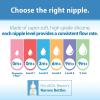 imageDr Browns Natural Flow Preemie Flow Narrow Baby Bottle Silicone Nipple Slowest Flow 0m 100 Silicone Bottle Nipple 6 CountPack of 1YCut  Ideal for Thicker Liquid  9m