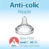imageDr Browns Natural Flow YCut WideNeck Baby Bottle Silicone Nipple Ideal for Thicker Liquids 9m 100 Silicone Bottle Nipple 6 CountPack of 1Level 1  0m