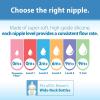 imageDr Browns Natural Flow YCut WideNeck Baby Bottle Silicone Nipple Ideal for Thicker Liquids 9m 100 Silicone Bottle Nipple 6 CountPack of 1Level 1  0m