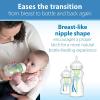 imageDr Browns Natural Flow YCut WideNeck Baby Bottle Silicone Nipple Ideal for Thicker Liquids 9m 100 Silicone Bottle Nipple 6 CountPack of 1Level 1  0m