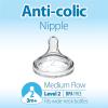 imageDr Browns Natural Flow YCut WideNeck Baby Bottle Silicone Nipple Ideal for Thicker Liquids 9m 100 Silicone Bottle Nipple 6 CountPack of 1Level 2  3m