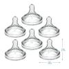 imageDr Browns Natural Flow YCut WideNeck Baby Bottle Silicone Nipple Ideal for Thicker Liquids 9m 100 Silicone Bottle Nipple 6 CountPack of 1Level 4  9m