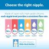 imageDr Browns Natural Flow YCut WideNeck Baby Bottle Silicone Nipple Ideal for Thicker Liquids 9m 100 Silicone Bottle Nipple 6 CountPack of 1Level 4  9m