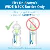 imageDr Browns Natural Flow YCut WideNeck Baby Bottle Silicone Nipple Ideal for Thicker Liquids 9m 100 Silicone Bottle Nipple 6 CountPack of 1Level 4  9m