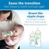 imageDr Browns Natural Flow YCut WideNeck Baby Bottle Silicone Nipple Ideal for Thicker Liquids 9m 100 Silicone Bottle Nipple 6 CountPack of 1Level 4  9m