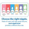 imageDr Browns Natural Flow AntiColic Options Narrow Baby Bottle Dream Adventure 8 oz250 mL with Level 1 Slow Flow Nipple 0m 4 Count Pack of 14 Pack  2oz  Clear