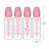 imageDr Browns Natural Flow AntiColic Options Narrow Baby Bottle Dream Adventure 8 oz250 mL with Level 1 Slow Flow Nipple 0m 4 Count Pack of 14 Pack  8oz  Pink Floral