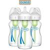 imageDr Browns Natural Flow AntiColic Options WideNeck Glass Baby Bottles 5 oz150 mL with Level 1 Slow Flow Nipple 3 Pack 0m9 oz  3 Pack