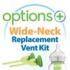 imageDr Browns Natural Flow OptionsReplacement Vent Kit WideNeck 2 Count Pack of 1 Fits Options WideNeck  9oz270mL bottles9 oz  WideNeck