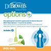 imageDr Browns Natural Flow OptionsReplacement Vent Kit WideNeck 2 Count Pack of 1 Fits Options WideNeck  9oz270mL bottles9 oz  WideNeck