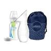 imageDr Browns 100 Silicone OnePiece Breast PumpHandsFree Breast Milk Collector with AntiColic Options Baby Bottle 4 oz120 mLLevel 1 NippleTravel Lid and Travel BagBreast Pump Milk Catcher