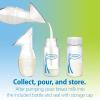 imageDr Browns 100 Silicone OnePiece Breast PumpHandsFree Breast Milk Collector with AntiColic Options Baby Bottle 4 oz120 mLLevel 1 NippleTravel Lid and Travel BagBreast Pump Milk Catcher