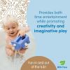 imageDr Browns CleanUp Pour ampamp Roar Watering Can Baby Bath Essentials Kids Toy 6 Months BPA Free Certified Plastic NeutralSmall
