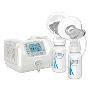 imageDr Browns Customflow Hospital Strength Double Electric Breast Pump with Adjustable Settings includes Breast Milk Collection Bottles Flanges ampamp Other Pumping EssentialsBreast Pump Gift Set