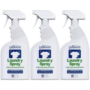 imageDr Browns Laundry Spray Stain and Odor Remover for Baby Clothes Hypoallergenic FragranceFree 16 fl oz 1 Pack16 Fl Oz Pack of 3