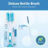 imageDr Browns Deluxe Bottle Brush Cleaning Brush for Baby Bottles Nipples and Sippy Cups with Suction Cup Stand ampamp Bonus Brush BPA Free1 Count Pack of 1