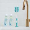 imageDr Browns Deluxe Bottle Brush Cleaning Brush for Baby Bottles Nipples and Sippy Cups with Suction Cup Stand ampamp Bonus Brush BPA Free1 Count Pack of 3