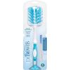 imageDr Browns Deluxe Bottle Brush Cleaning Brush for Baby Bottles Nipples and Sippy Cups with Suction Cup Stand ampamp Bonus Brush BPA Free1 Count Pack of 1