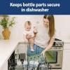 imageDr Browns Dishwasher Basket for Small Baby Bottle Parts Pacifiers and Accessories Clean Store and Organize Newborn Essentials BPA Free Green