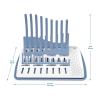 imageDr Browns Folding Baby Bottle Drying Rack for Easy Storage Dry Nipples Pacifiers and Other Baby Essentials BPAfree