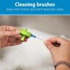 imageDr Browns Natural Flow Reusable Baby Bottle Vent System and Reservoir Cleaning Bristle BrushBPA FreeBlue Brushes4Pack12 Pack