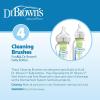 imageDr Browns Natural Flow Reusable Baby Bottle Vent System and Reservoir Cleaning Bristle BrushBPA FreeBlue Brushes4Pack4 Pack