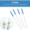 imageDr Browns Natural Flow Reusable Baby Bottle Vent System and Reservoir Cleaning Bristle BrushBPA FreeBlue Brushes4Pack4 Pack