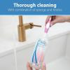 imageDr Browns Reusable Sponge Baby Bottle Cleaning Brush with Suction Cup Stand Scrubber and Nipple Cleaner Blue 1Pack2 Pack  Pink Bottle Brush