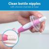 imageDr Browns Reusable Sponge Baby Bottle Cleaning Brush with Suction Cup Stand Scrubber and Nipple Cleaner Blue 1Pack3Pack  Pink Bottle Brush