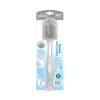 imageDr Browns Soft Touch No Scratch Baby Bottle Cleaning Brush Nipple Cleaner ampamp Suction Cup Base for Easy Storage BPA Free Gray