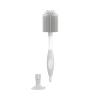 imageDr Browns Soft Touch No Scratch Baby Bottle Cleaning Brush Nipple Cleaner ampamp Suction Cup Base for Easy Storage BPA Free Gray