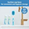 imageDr Browns Soft Touch No Scratch Baby Bottle Cleaning Brush Nipple Cleaner with Stand and Storage Clip BPA Free Blue 1Pack