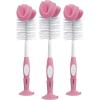 imageDr Browns Reusable Sponge Baby Bottle Cleaning Brush with Suction Cup Stand Scrubber and Nipple Cleaner Blue 1Pack3Pack  Pink Bottle Brush