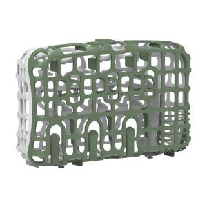 imageDr Browns Dishwasher Basket for Small Baby Bottle Parts Pacifiers and Accessories Clean Store and Organize Newborn Essentials BPA Free Green