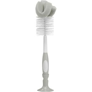 imageDr Browns Reusable Sponge Baby Bottle Cleaning Brush with Suction Cup Stand Scrubber and Nipple Cleaner Blue 1Pack1Pack  Gray Bottle Brush