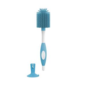 imageDr Browns Soft Touch No Scratch Baby Bottle Cleaning Brush Nipple Cleaner with Stand and Storage Clip BPA Free Blue 1Pack