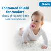 imageDr Browns HappyPaci 100 Silicone Baby Pacifier Contoured OnePiece Design Blue 06m BPAFree 4 Pack