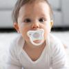 imageDr Browns HappyPaci 100 Silicone Newborn Baby Pacifiers 06 Months BPA Free White Pink Light Pink Cool Gray and Black 6 Pack